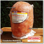 Aroma Bali frozen pork HAM SMOKED whole cuts +/-  2.3kg/pc (price/kg) PREORDER